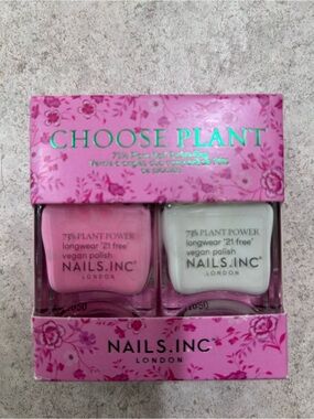 Choose Plant Pink & White Vegan Nail Polish Duo